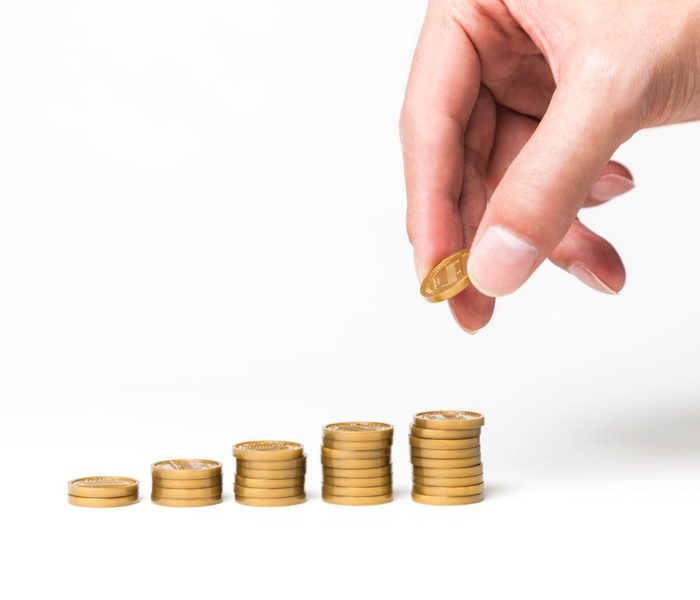 お金が貯まっていく画像